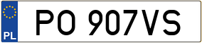 Trailer License Plate